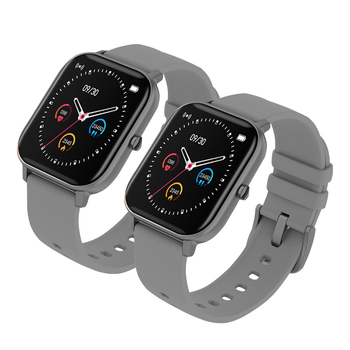 2X Waterproof Fitness Smart Wrist Watch Heart Rate Monitor Tracker P8 Grey image