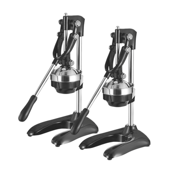 2X Stainless Steel Manual Juicer Hand Press Juice Extractor Squeezer Lemon Orange Citrus Black image