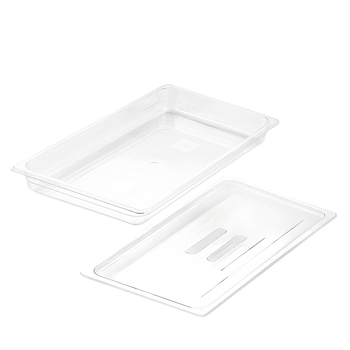 65mm Clear Gastronorm GN Pan 1/1 Food Tray Storage with Lid image