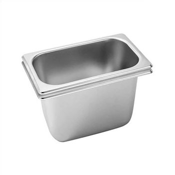 2X Gastronorm GN Pan Full Size 1/3 GN Pan 20cm Deep Stainless Steel Tray image