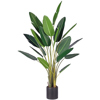 245cm Artificial Giant Green Birds of Paradise Tree Fake Tropical Indoor Plant Home Office Decor image