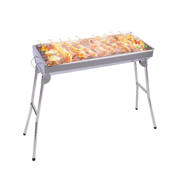 Skewers Grill Portable Stainless Steel Charcoal BBQ Outdoor 6-8 Persons image