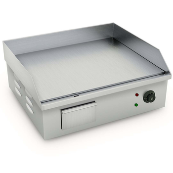 Electric Stainless Steel Flat Griddle Grill BBQ Hot Plate 2200W 56*48*23cm image
