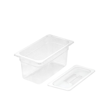150mm Clear Gastronorm GN Pan 1/3 Food Tray Storage with Lid image