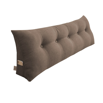 150cm Coffee Triangular Wedge Bed Pillow Headboard Backrest Bedside Tatami Cushion Home Decor image
