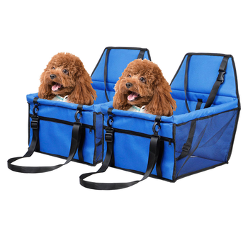 2X Waterproof Pet Booster Car Seat Breathable Mesh Safety Travel Portable Dog Carrier Bag image