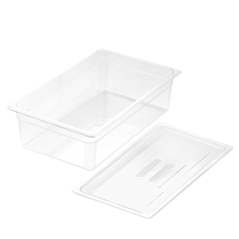 150mm Clear Gastronorm GN Pan 1/1 Food Tray Storage with Lid image