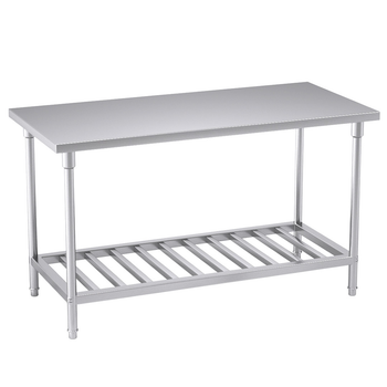 150*70*85cm Commercial Catering Kitchen Stainless Steel Prep Work Bench image