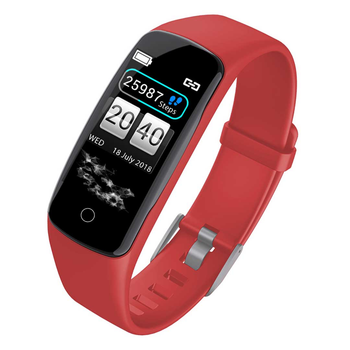 Sport Monitor Wrist Touch Fitness Tracker Smart Watch Red image