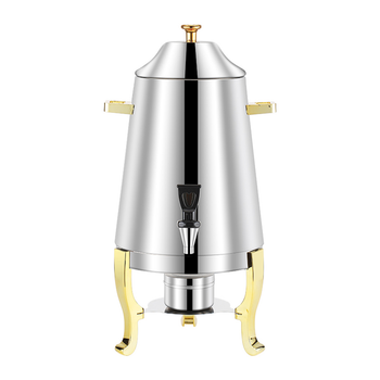 Stainless Steel Dispenser Beverage Juicer Commercial Buffet Drink Container Jug with Side Handles image