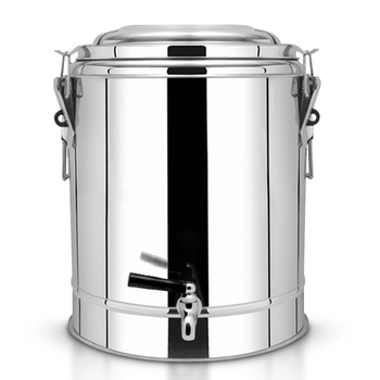 22L Stainless Steel Insulated Stock Pot Dispenser Hot & Cold Beverage Container With Tap image