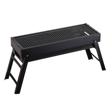 60cm Portable Folding Thick Box-type Charcoal Grill for Outdoor BBQ Camping image