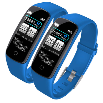 2X Sport Monitor Wrist Touch Fitness Tracker Smart Watch Blue image