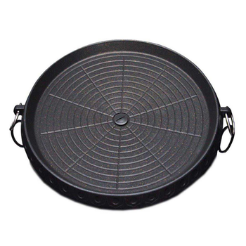 Portable Korean BBQ Butane Gas Stove Stone Grill Plate Non Stick Coated Round image