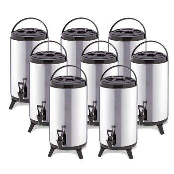 8X 16L Portable Insulated Cold/Heat Coffee Tea Beer Barrel Brew Pot With Dispenser image