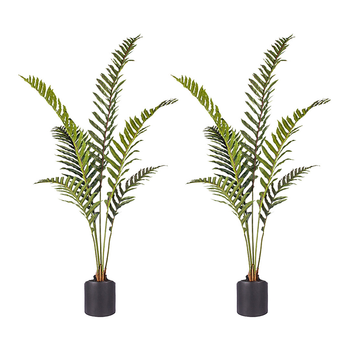 2X 150cm Artificial Green Rogue Hares Foot Fern Tree Fake Tropical Indoor Plant Home Office Decor image