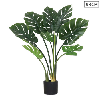 93cm Artificial Indoor Potted Turtle Back Fake Decoration Tree Flower Pot Plant image