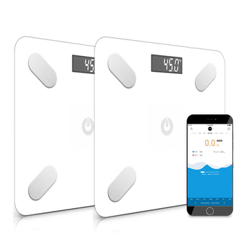 2X Wireless Bluetooth Digital Body Fat Scale Bathroom Weighing Scales Health Analyzer Weight White image