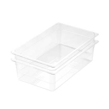 150mm Clear Gastronorm GN Pan 1/1 Food Tray Storage Bundle of 2 image