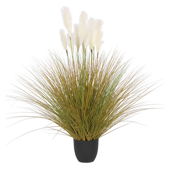 137cm Artificial Indoor Potted Reed Bulrush Grass Tree Fake Plant Simulation Decorative image