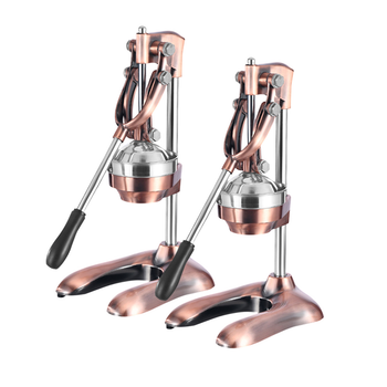 2X Stainless Steel Manual Juicer Hand Press Juice Extractor Squeezer Lemon Orange Citrus Gold image