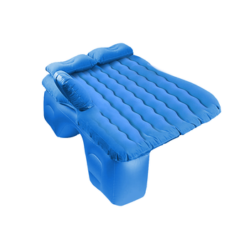 Blue Ripple Inflatable Car Mattress Portable Camping Air Bed Travel Sleeping Kit Essentials image