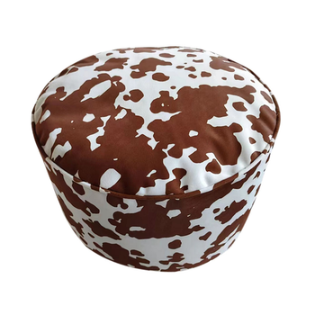 48x35cm Round Soft Pouffe Seat Cushion Elegant Home Accent D?cor Stylish Footstool image