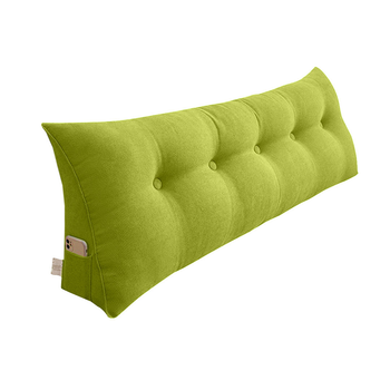 150cm Green Triangular Wedge Bed Pillow Headboard Backrest Bedside Tatami Cushion Home Decor image