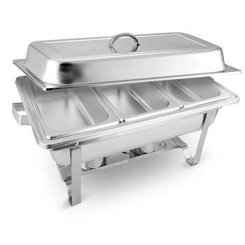 3L Triple Tray Stainless Steel Chafing Food Warmer Catering Dish image