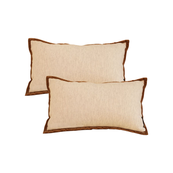 2X 30cm Pillow Rectangular Vintage Cover Square Decorative Beautiful with Polyester Made Throw Pillow image