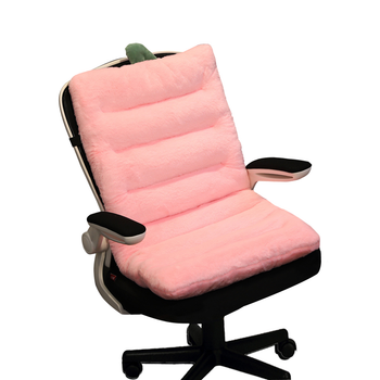 Pink One Piece Strawberry Cushion Office Sedentary Butt Mat Back Waist Chair Support Home Decor image