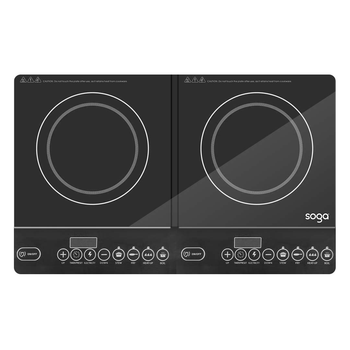 Cooktop Portable Induction LED Electric Double Duo Hot Plate Burners Cooktop Stove image