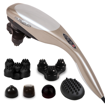 Hand Held Full Body Massager with 6 attachments Back Pain Therapy image
