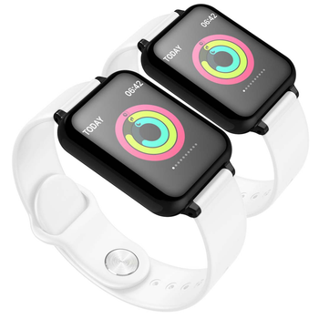 2X Waterproof Fitness Smart Wrist Watch Heart Rate Monitor Tracker White image