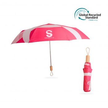 RPET 200g Lightweight Umbrella with Wooden Handle image