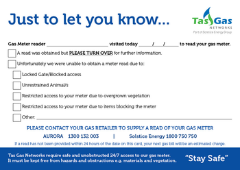 Tas Gas - Just So You know Card image
