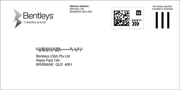 DL Reply Paid Plainface Envelope - QLD image