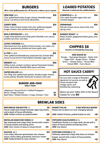 Brewlab - A4 Menus image