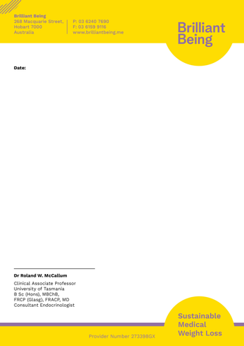 Brilliant Being - A4 Letterhead (Roland) image