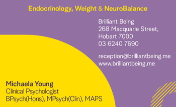 Brilliant Being - Michaela Young Business Card image