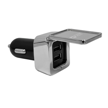 Dual Square Metal Car Charger image