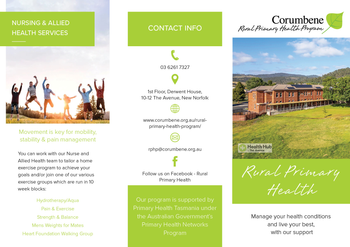 Rural Primary Health Brochure image