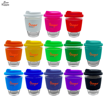 Carlo Glass Coffee Cup – Silicone image