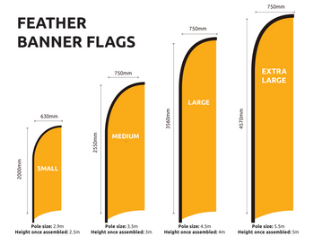 Feather Banner Flag Set image