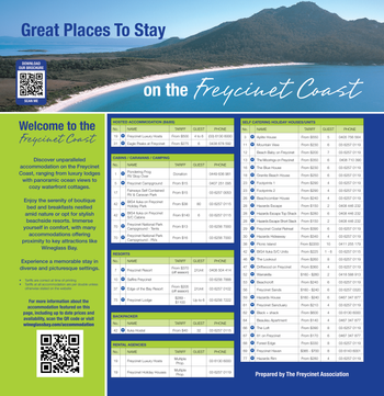 Freycinet - Tasman Hwy / Coles Bay Rd (Accomodation) Corflute image