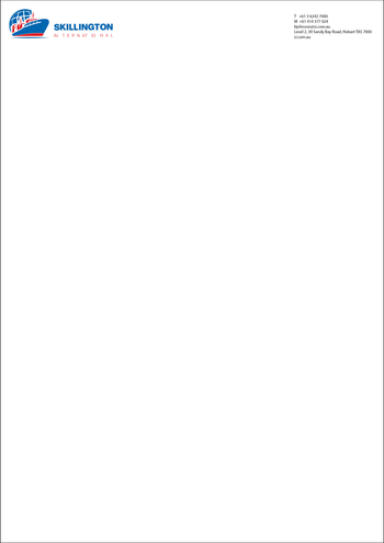 Skillington International - A4 Letterhead image