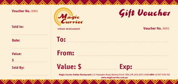 Magic Curries - Gift Voucher Books image
