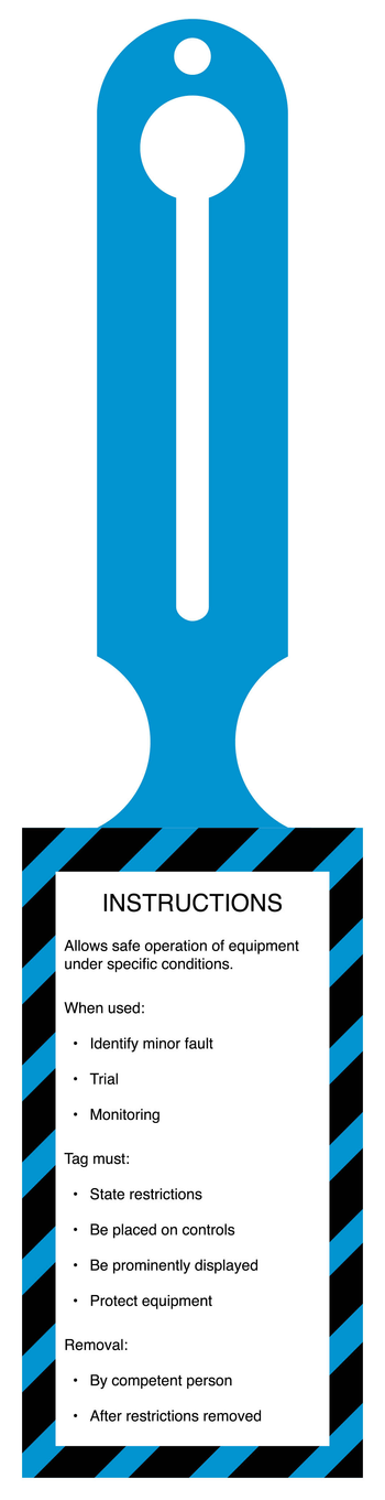 349617 - Instruct Information Only - Blue Tag image