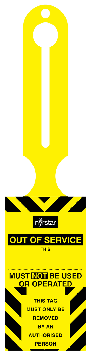 283636 - Out Of Service - Yellow Tag image