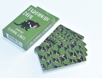 Tasmanian Devil Playing Cards Red Parka image